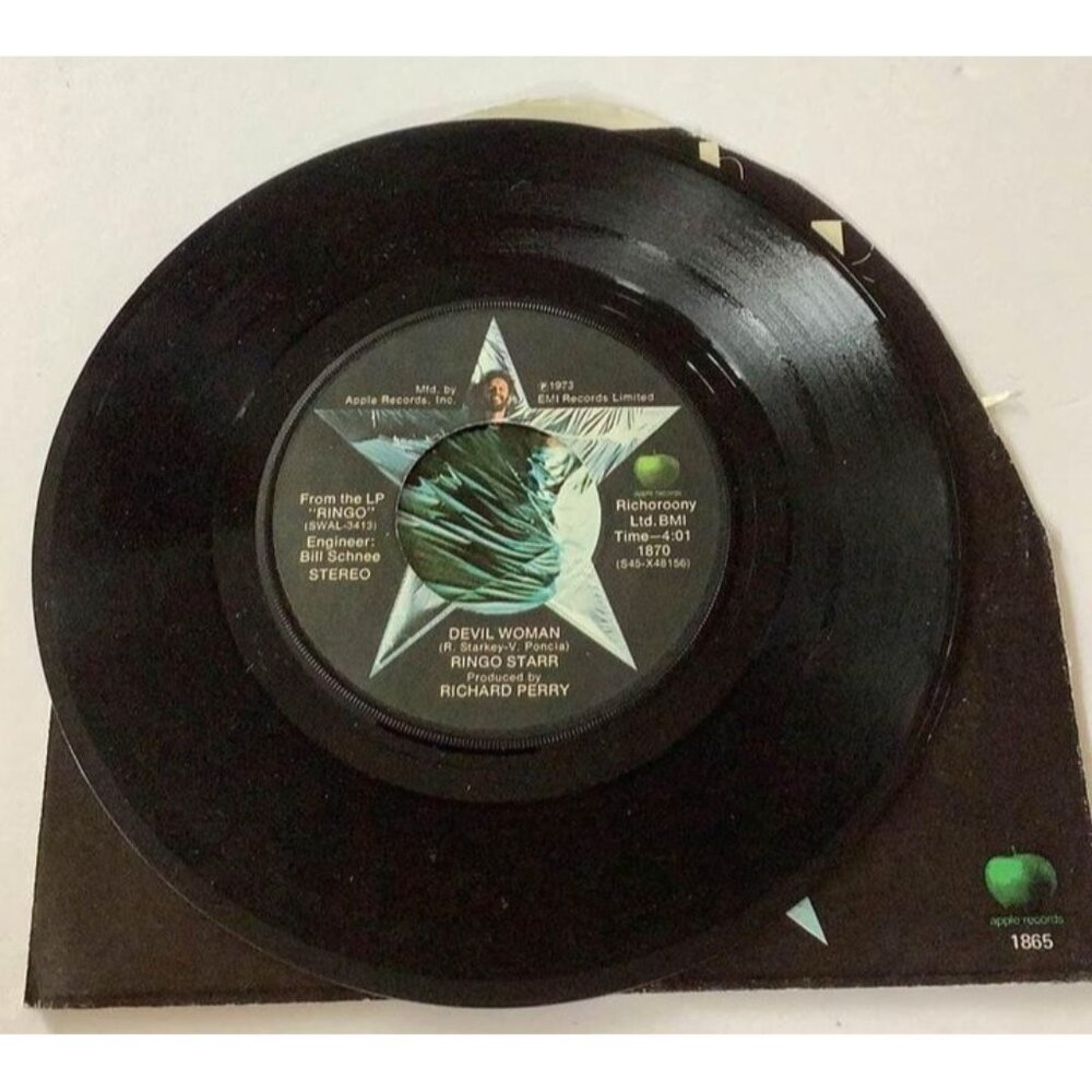 Ringo Starr "Youre Sixteen & Devil Woman" 45 RPM Vinyl Record Original Sleeve